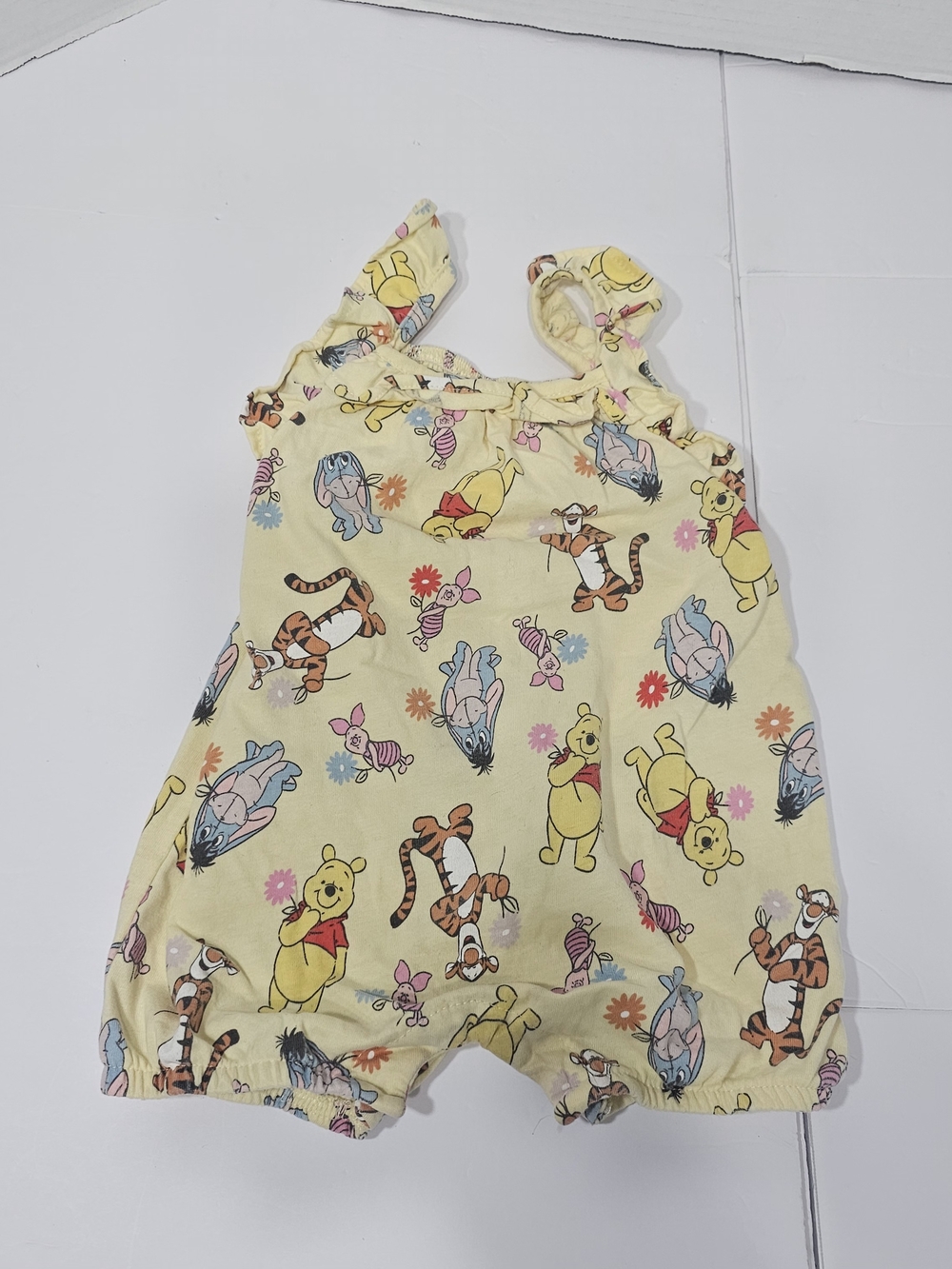 Disney Winnie the Pooh Print Yellow Baby Romper 24 Months